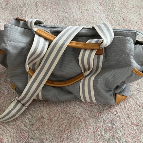Pottery Barn Kids large grey diaper bag